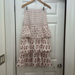 Free People layered maxi skirt